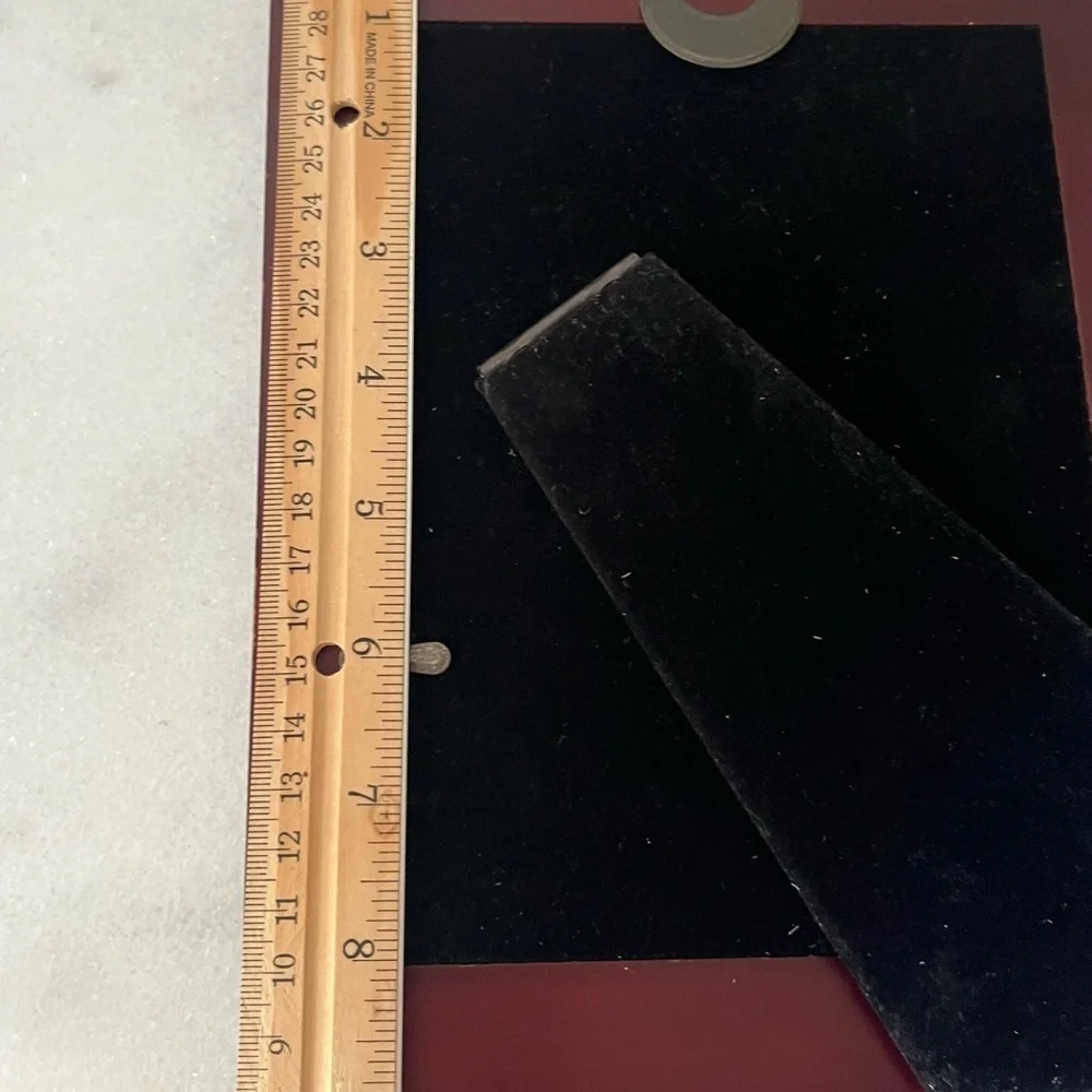 Vintage wooden pewter frame